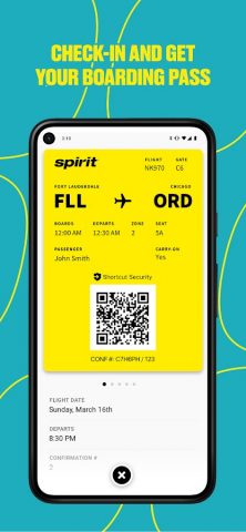 Spirit Airlines для Android — скриншот 5