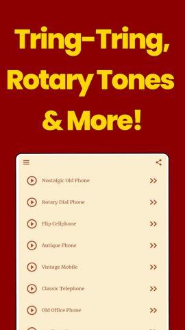 Старые телефонные гудки для Android — скриншот 1