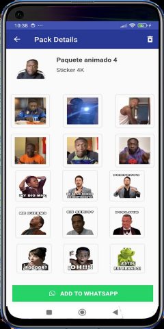 Stickers Con Frases Animados для Android — скриншот 2