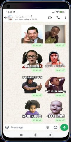 Stickers Con Frases Animados для Android — скриншот 4