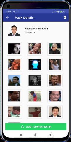 Stickers Con Frases Animados для Android — скриншот 5