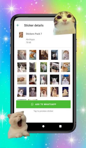 Стикеры Кошки для WASticker для Android — скриншот 3