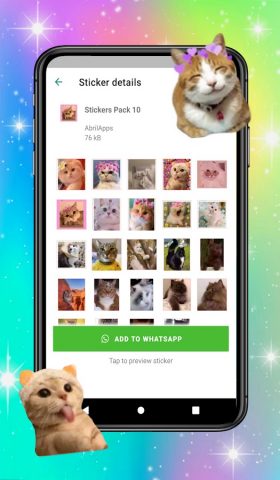 Стикеры Кошки для WASticker для Android — скриншот 5