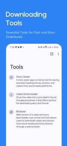Stories Saver — Video Download для Android — скриншот 4