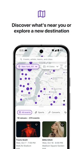 StubHub — Live Event Tickets для Android — скриншот 2