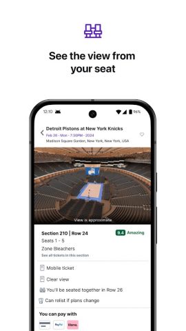 StubHub — Live Event Tickets для Android — скриншот 4