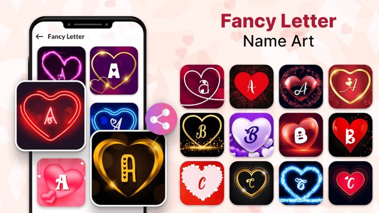 Stylish Love Name Art & Pics для Android — скриншот 3