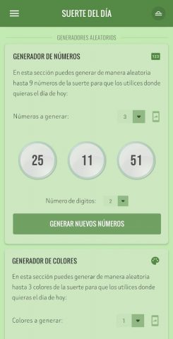 Suerte del Día для Android — скриншот 3