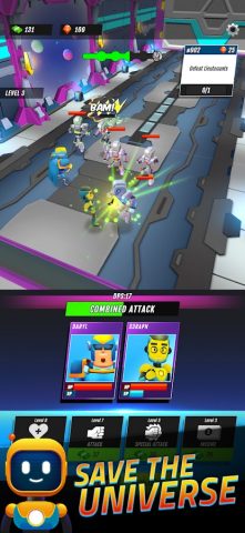 Superheroes Idle RPG League для Android — скриншот 1