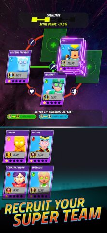 Superheroes Idle RPG League для Android — скриншот 2