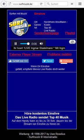 Surfmusik Radio App для Android — скриншот 5