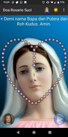 Святой Розарий для Android — скриншот 1