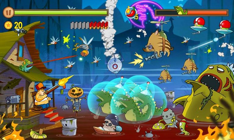Swamp Attack для Android — скриншот 4