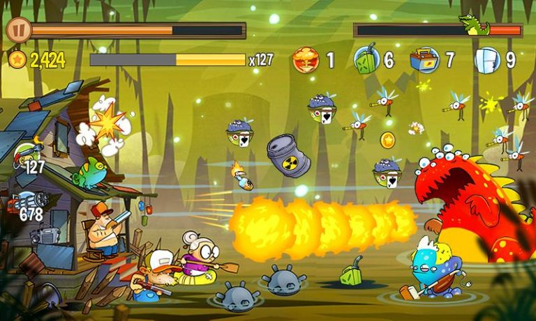 Swamp Attack для Android — скриншот 5