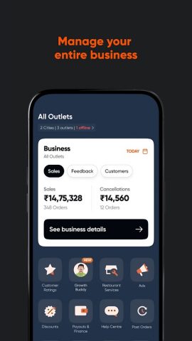 Swiggy Partner App для Android — скриншот 1