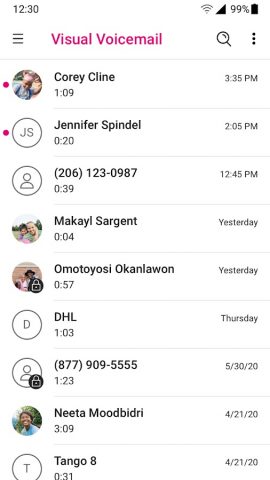 T-Mobile Visual Voicemail для Android — скриншот 2
