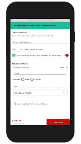 TGSRTC Official Online Booking для Android — скриншот 5