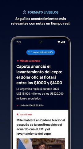 TN — Todo Noticias для Android — скриншот 3