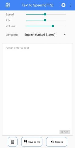 TTS — Text to Speech для Android — скриншот 3