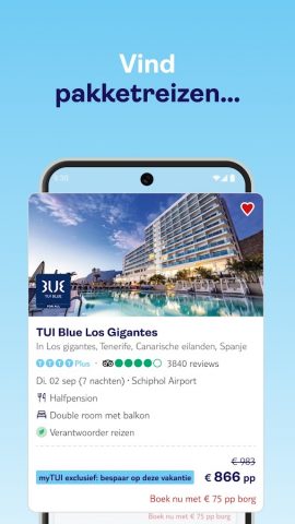 TUI Reisapp: Vakantie & Hotel для Android — скриншот 3