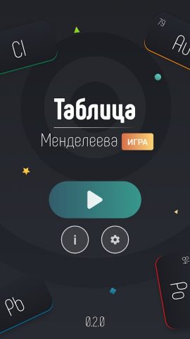 Таблица Менделеева — Игра для Android — скриншот 1