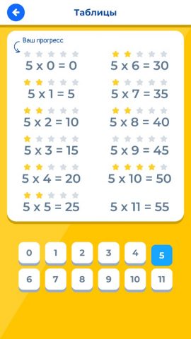 Таблица умножения IQ для Android — скриншот 5