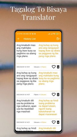 Tagalog To Bisaya Translator для Android — скриншот 5