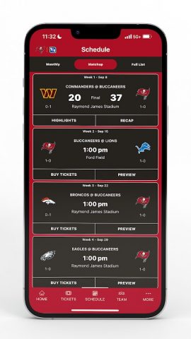 Tampa Bay Buccaneers Mobile для Android — скриншот 3