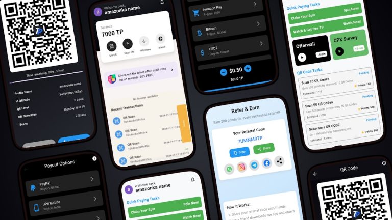 TaskPay — ScanQR & Earn для Android — скриншот 1