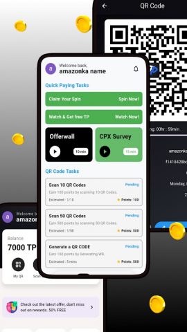 TaskPay — ScanQR & Earn для Android — скриншот 5