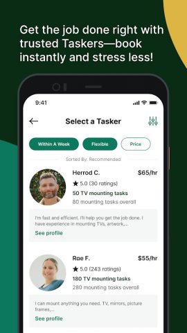 Taskrabbit — Handyman, Errands для Android — скриншот 3