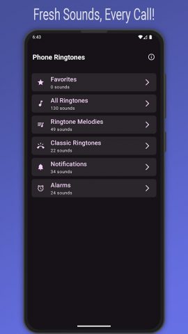 Мелодии для телефона для Android — скриншот 1