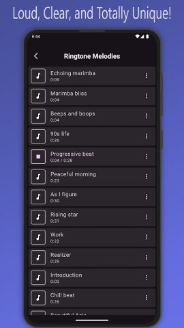 Мелодии для телефона для Android — скриншот 2