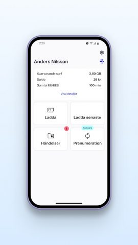Telenor Ladda для Android — скриншот 2