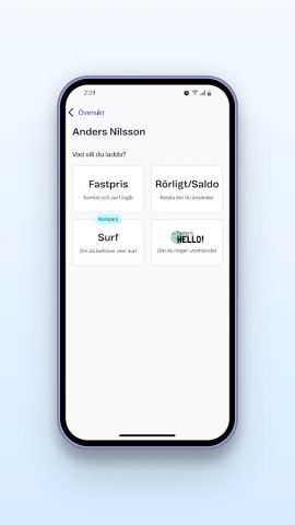 Telenor Ladda для Android — скриншот 3