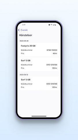 Telenor Ladda для Android — скриншот 5