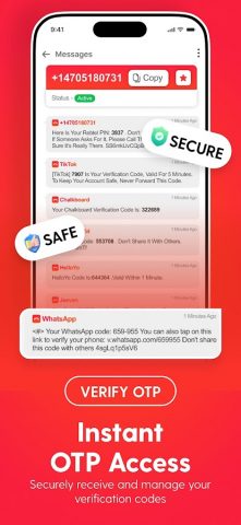 Temp Number — 2nd Phone Number для Android — скриншот 5