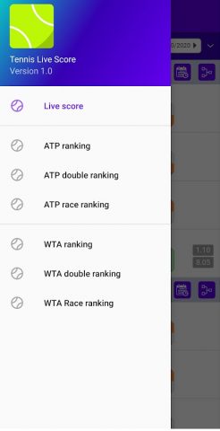 Tennis Live Scores для Android — скриншот 2