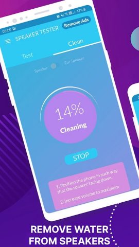 Тестер и очиститель динамиков для Android — скриншот 4