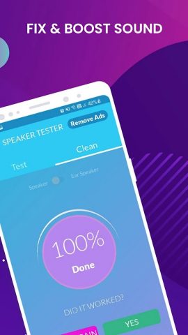 Тестер и очиститель динамиков для Android — скриншот 5