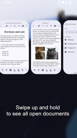 Text Editor для Android — скриншот 1