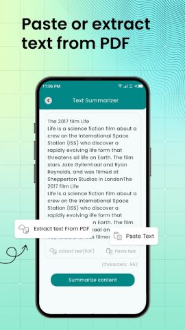 Text Summarizer: Short summary для Android — скриншот 5