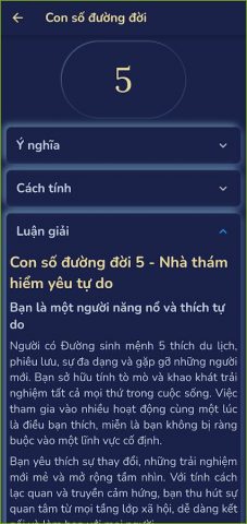 Thần số học — Tần số vũ trụ для Android — скриншот 2
