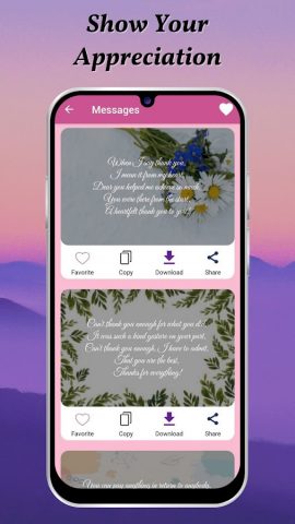 Thank You Messages & Letters для Android — скриншот 2