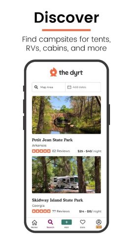 The Dyrt: RV & Free Camping для Android — скриншот 2