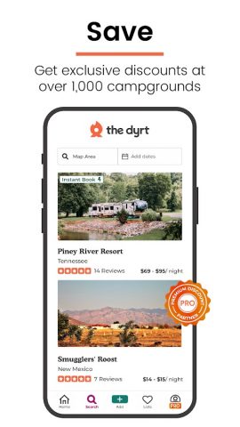 The Dyrt: RV & Free Camping для Android — скриншот 5