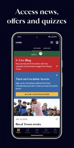 The Open для Android — скриншот 1