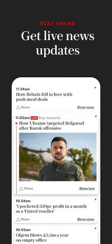 The Telegraph UK Latest News для Android — скриншот 3