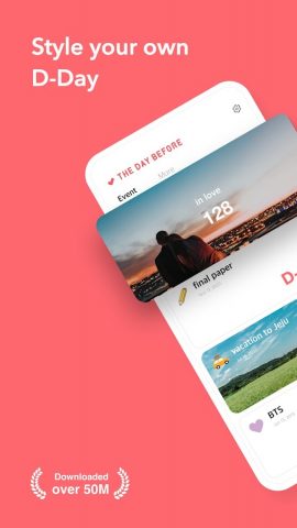 TheDayBefore (Days countdown) для Android — скриншот 1