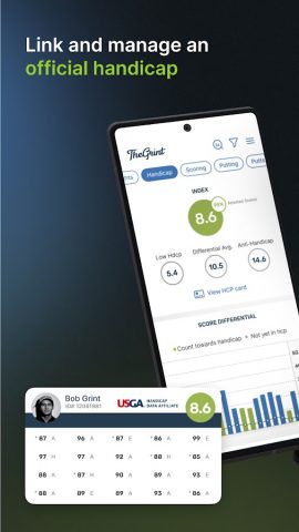 TheGrint | Golf Handicap & GPS для Android — скриншот 1